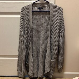 American Eagle Outfitters Taupe Knit Cardigan